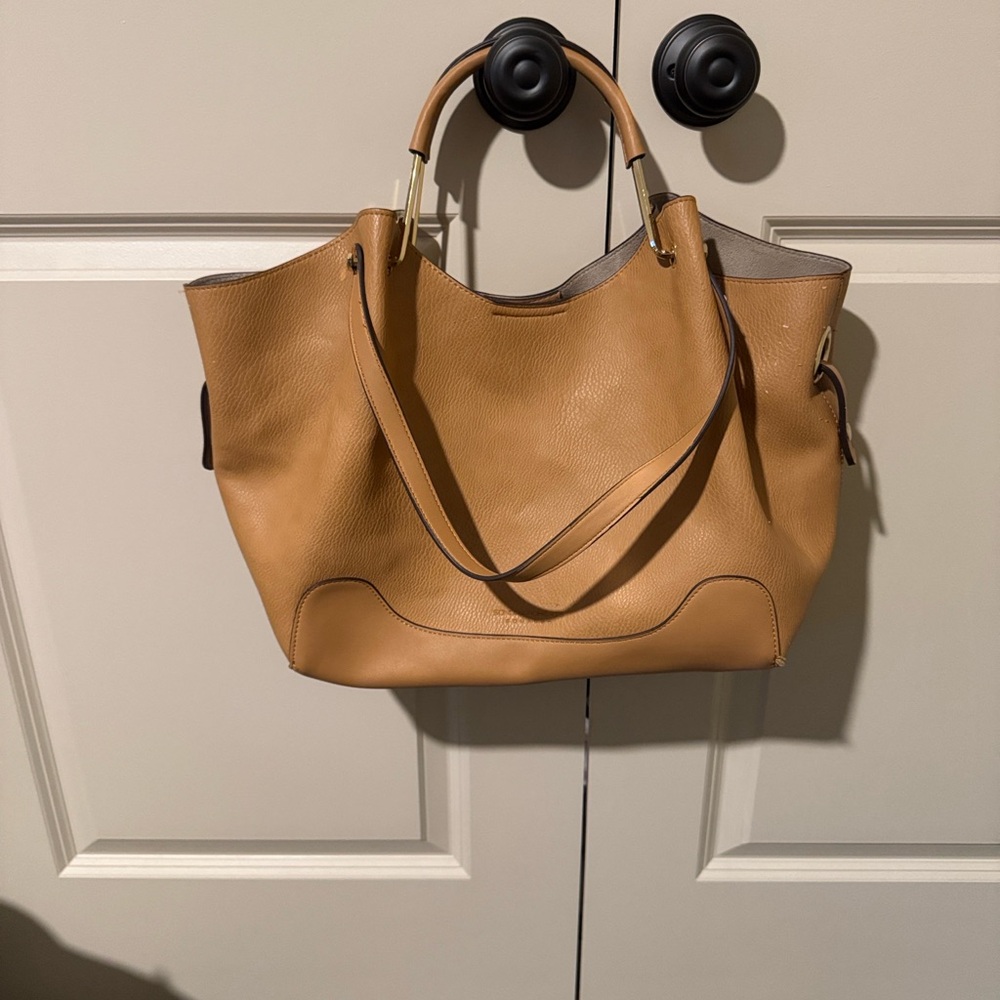 Sondra Roberts Tan Leather Tote